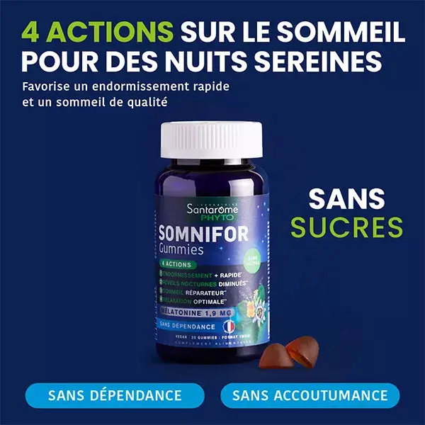 Santarome Bio Somnifor - Melatonina 1,9 mg - 30 gomas
