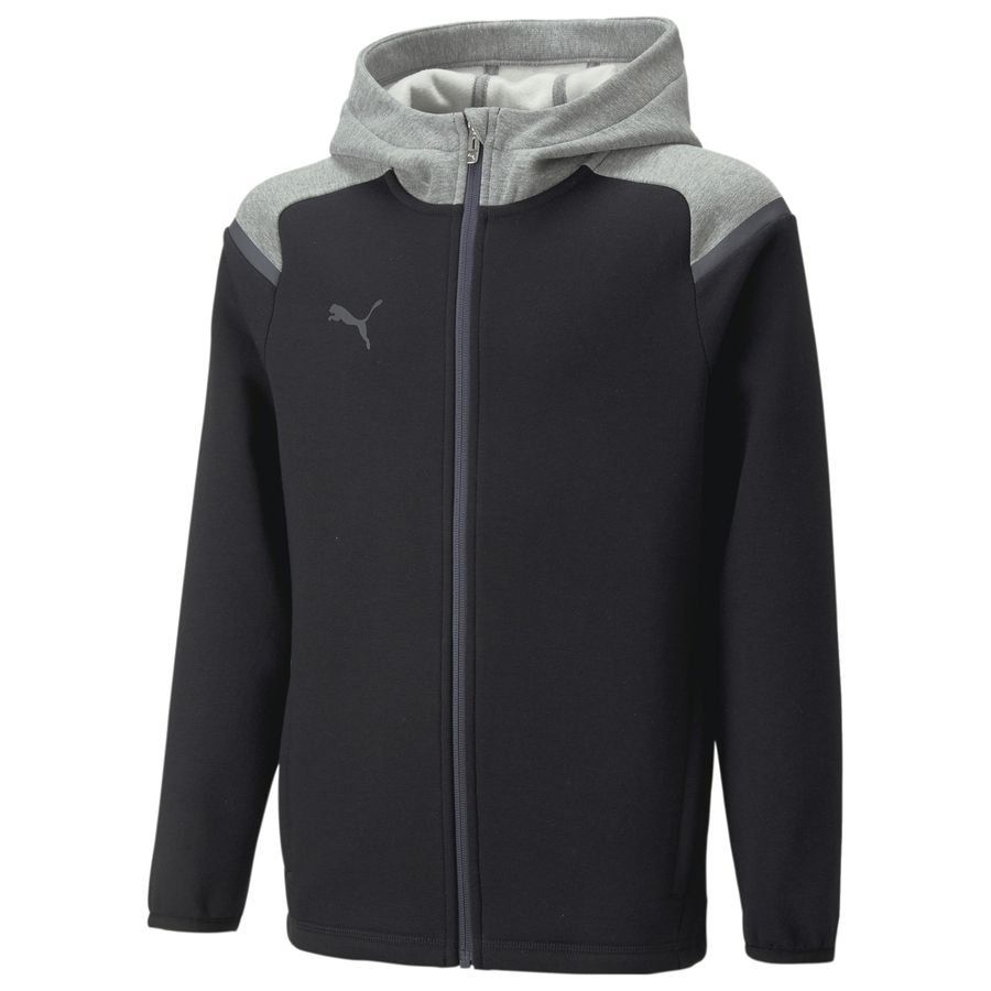 PUMA teamCUP Casuals Sweat à Capuche - Noir/Gris Enfant