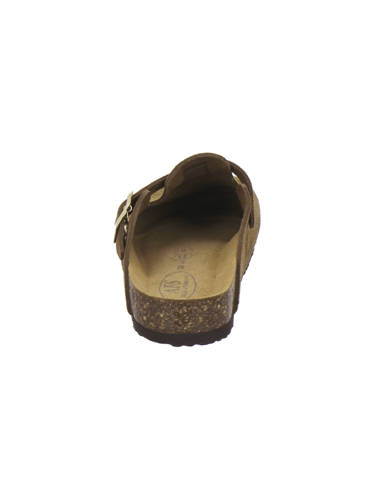 Clogs Damen Leder cafe Velour