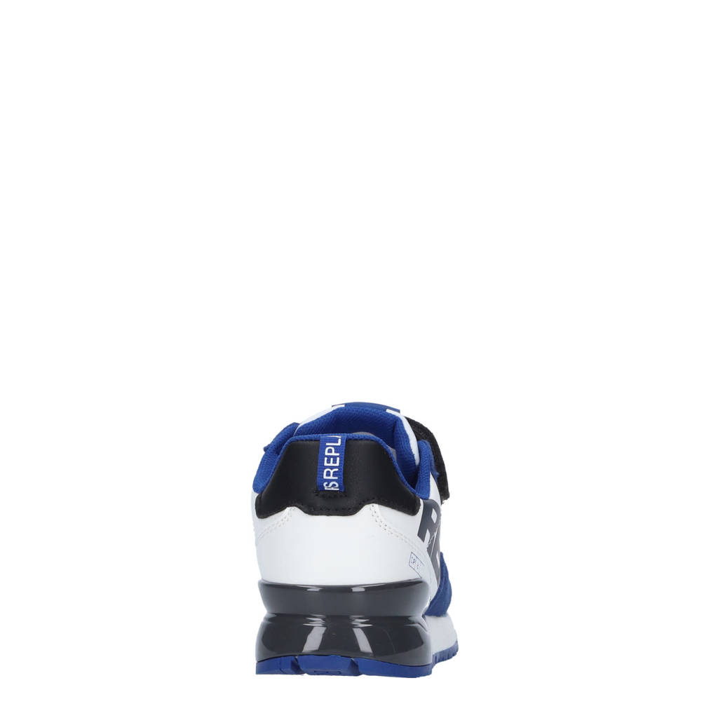 Shoot Jr suède sneakers blauw/wit