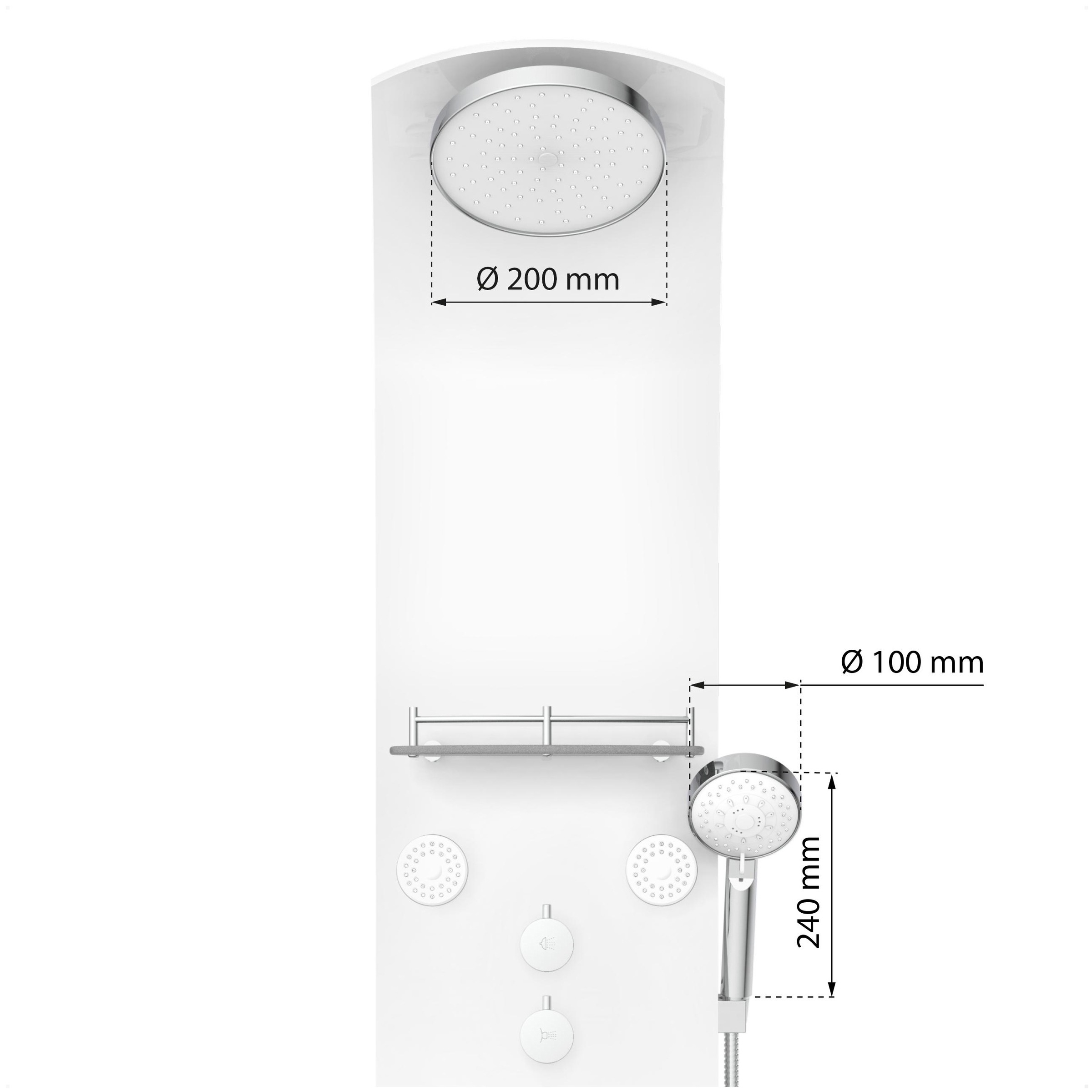 Eisl Duschsäule »KARIBIK« 6 Massagedüsen, Wellness Duschsystem mit Armatur und Regendusche