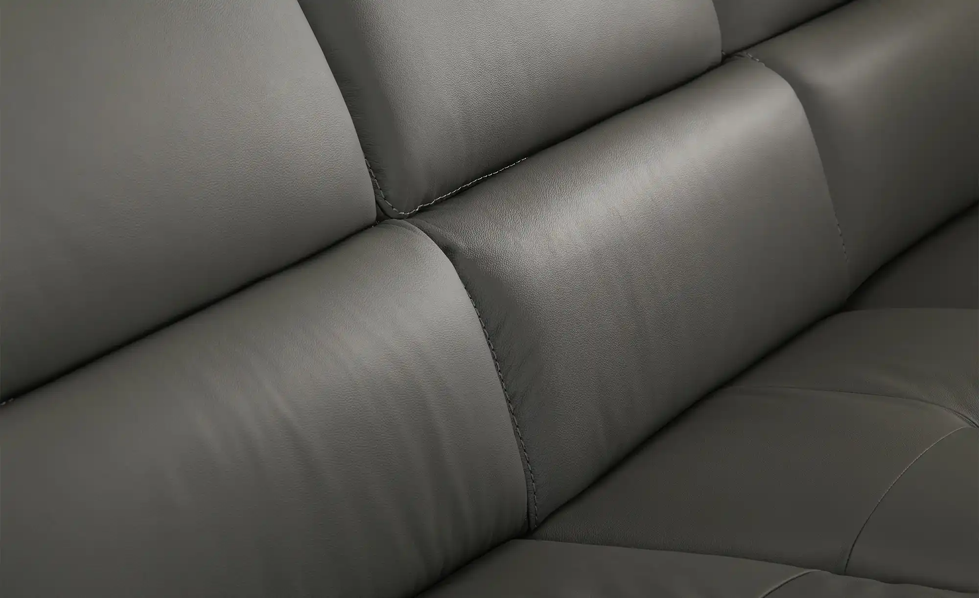 uno Leder-Ecksofa Danae klein