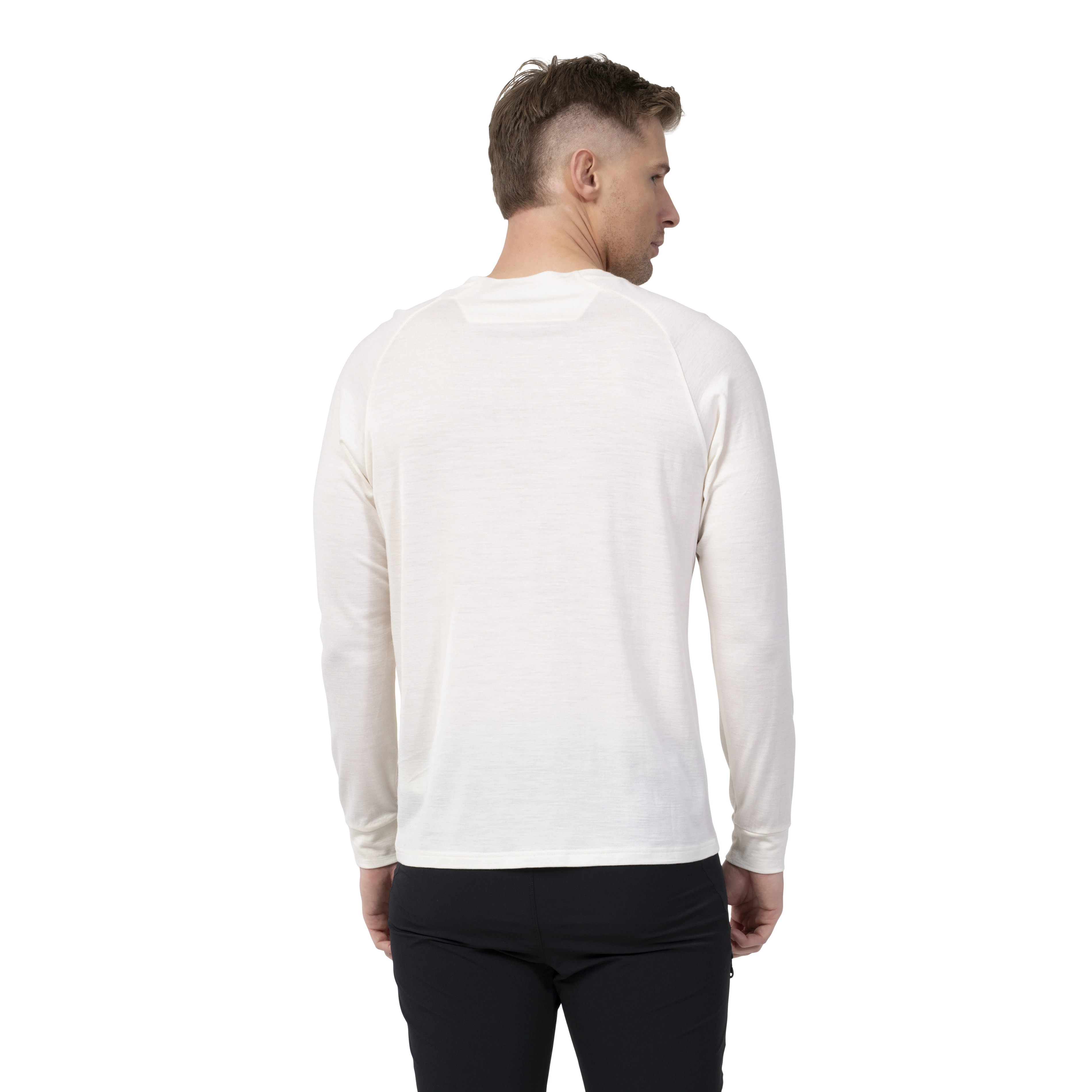 Lysebu Wool Henley Men Vanilla White