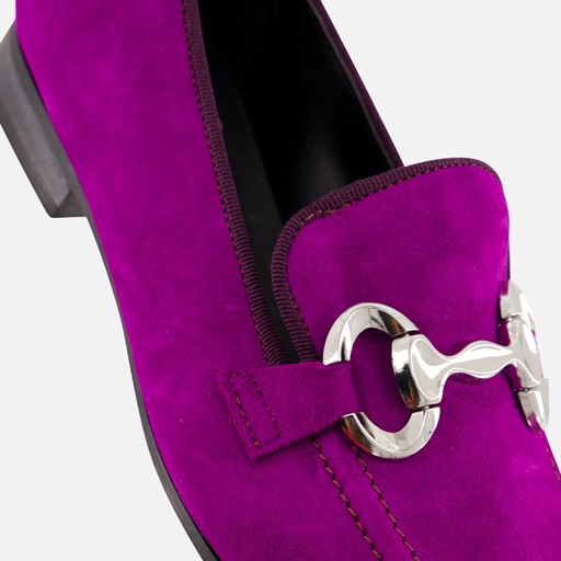 Linea Zeta Instappers paars Suede