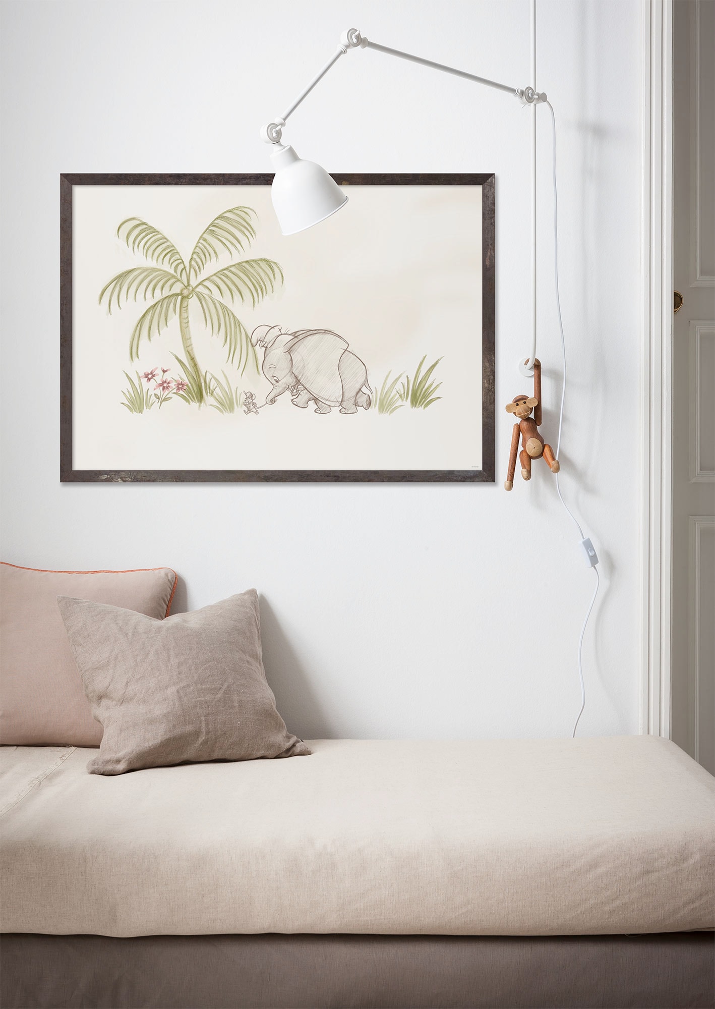 Komar Wandbild »Follow me Dumbo!« Disney Set, 1 Stk. tlg. 50 x 40 cm (Breite x Höhe) - Kinderzimmer, Dekoration