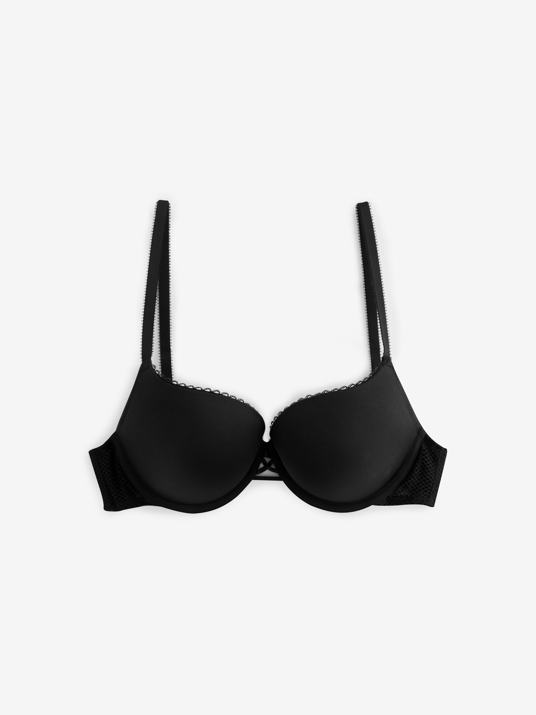 Zwart - A-DD push-up Triple Boost diepuitgesneden beha
