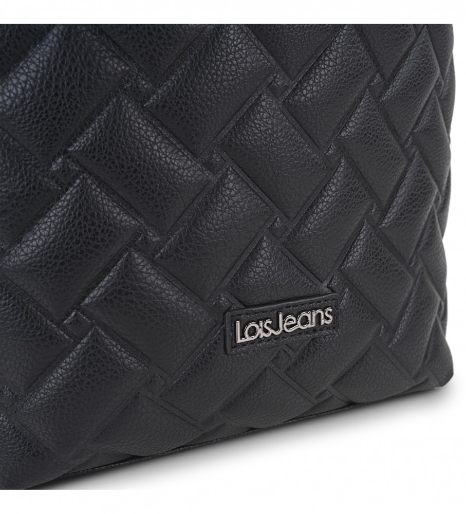 Bolsa de ombro Lois com alça de ombro adicional LOIS 316870 preta