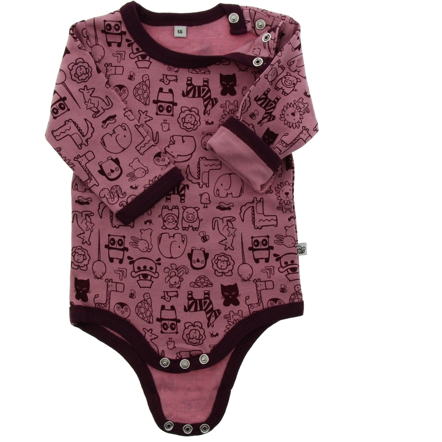Pippi Langarm Body 4er-Pack lilac