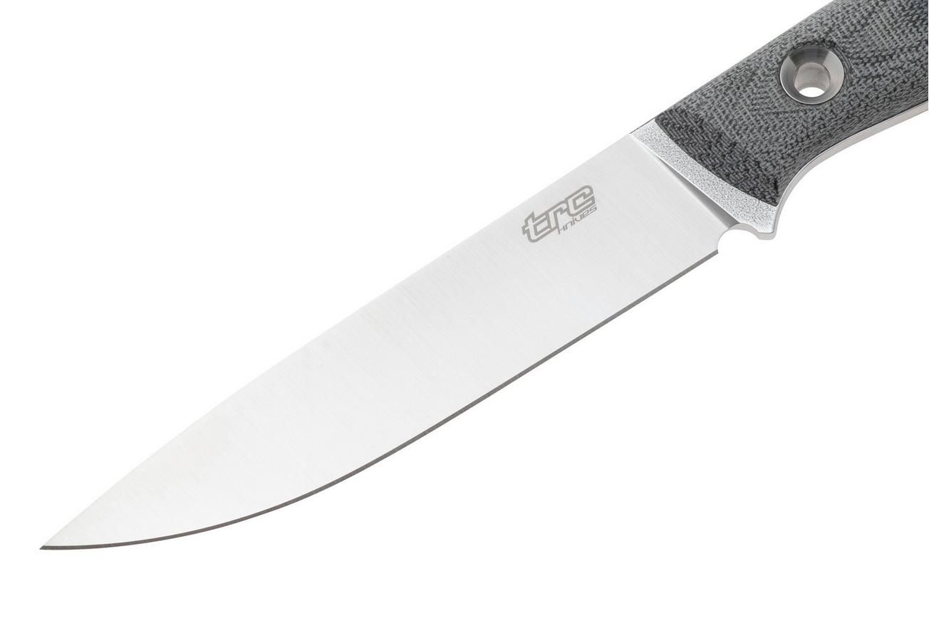 TRC Knives This Is Freedom, Black Canvas Micarta, vaststaand mes
