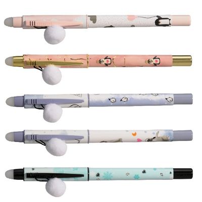 Ink Metal Just Chill Pinguin - Roller bleu - corps plastique - différents modèles disponibles