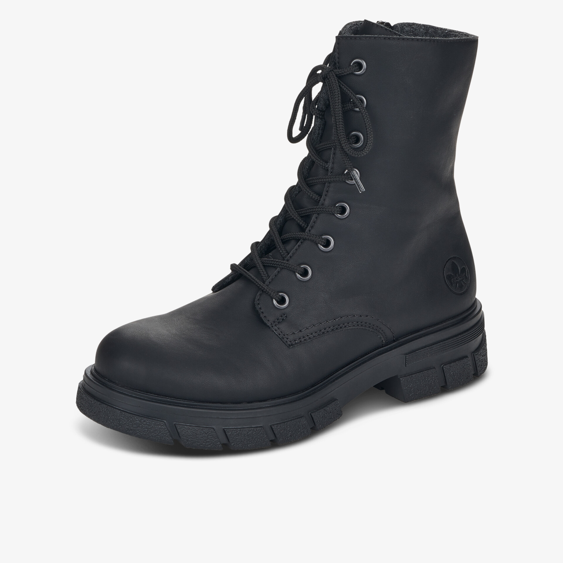 rieker Damen Schnürstiefeletten schwarz