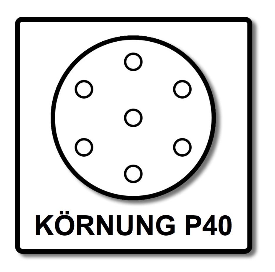 Festool STF D225/128 Granat P40 225 mm schuurschijf, 25 stuks (205653) voor PLANEX langspanschuurmachines