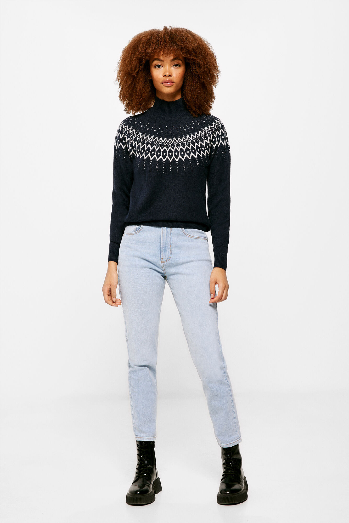 Bordas de fantasia em jacquard Jersey