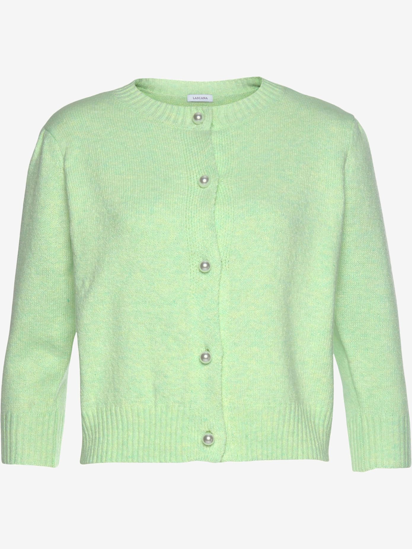 Veste en tricot courte avec encolure ronde