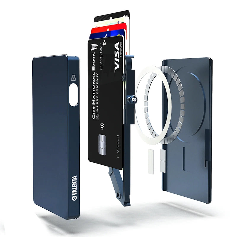 Valenta Cardprotector Magsafe Titanium Blue