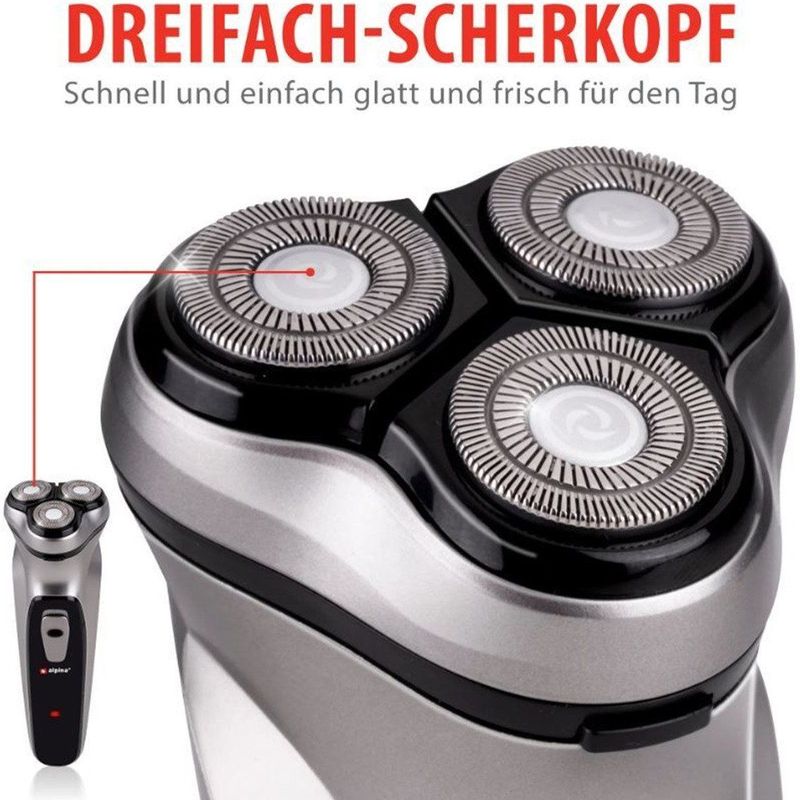 alpina Scheerapparaat met Trimmer - Shaver - Baardtrimmer met Reinigingsborsteltje en Beschermkap