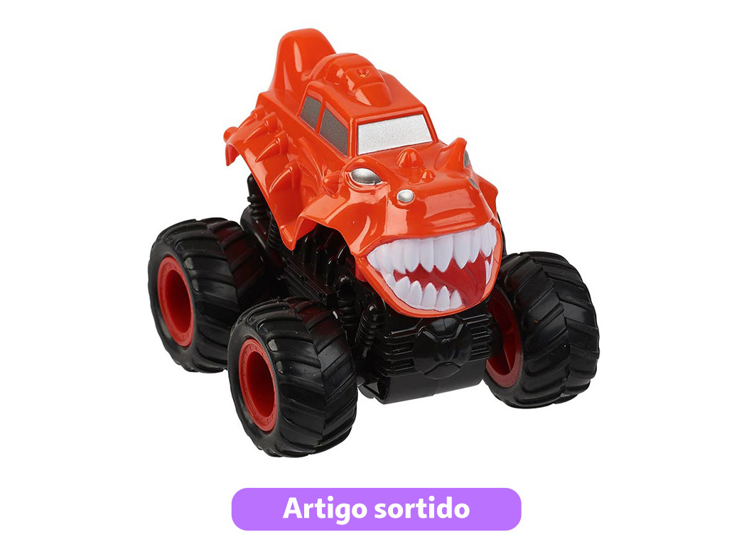 CARRO DE FRICÇÃO MONSTER ONE TWO FUN MODELOS SORTIDOS