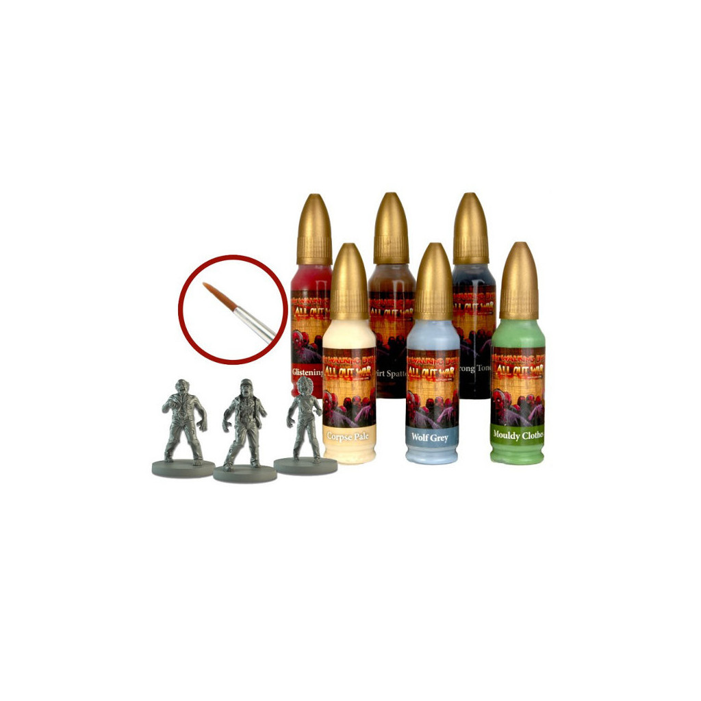 The Walking Dead : Set de peinture Rôdeurs (Walker Paint Set)