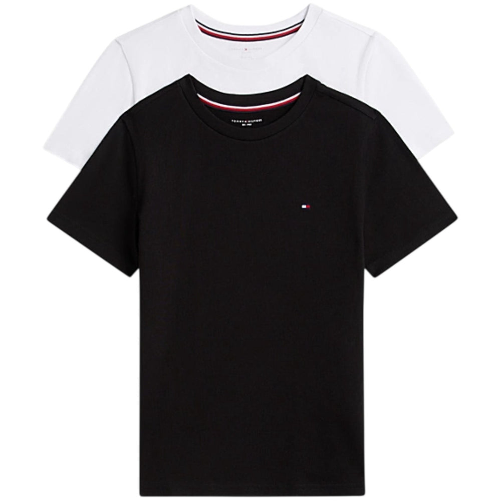 Køb Tommy Hilfiger Black / White 2 Pk Ss Tee