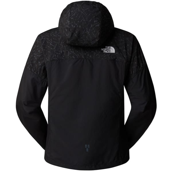 Veste trail THE NORTH FACE W HIGHER RUN WIND JACKET TNF BLACK/TNF BLACK TRAIL REFLECTIVE PRINT