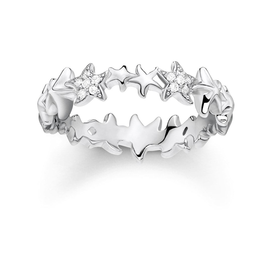 Thomas Sabo Sterling Silver Glam & Soul Damenring Seesterne