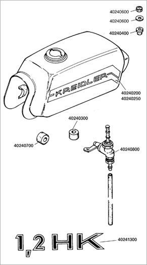 Benzinslange, klar, pr. meter