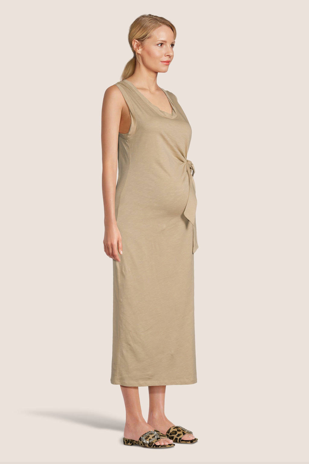 LOVE2WAIT zwangerschapsjurk Lucca beige