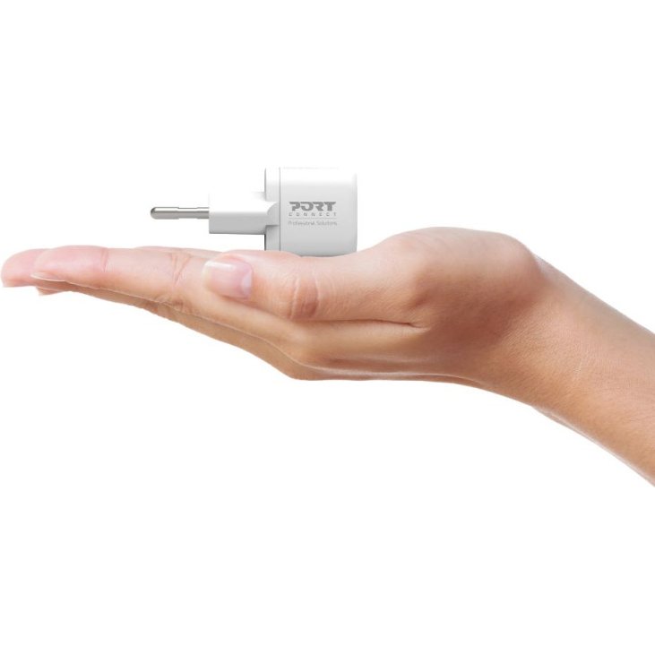 Port Designs 900030EU chargeur d'appareils mobiles Universel Blanc Secteur Charge rapide Intérieure