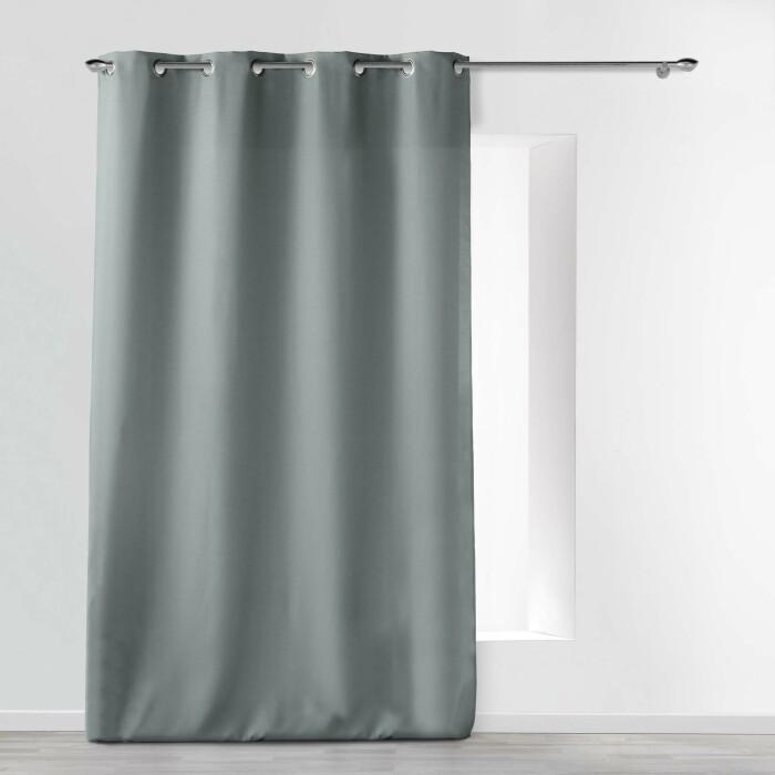 RIDEAU OEILLETS 140X280CM UNI ESSENTIEL GRIS
