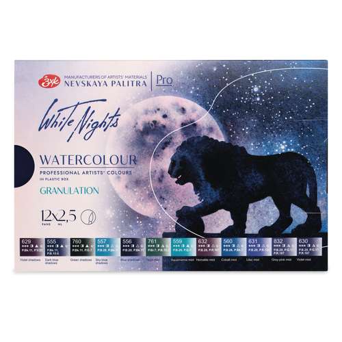 WHITE NIGHTS™ granulierende Künstler-Aquarellfarben-Set
