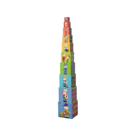 HABA 301524 Stapelwürfel Flotte Flitzer
