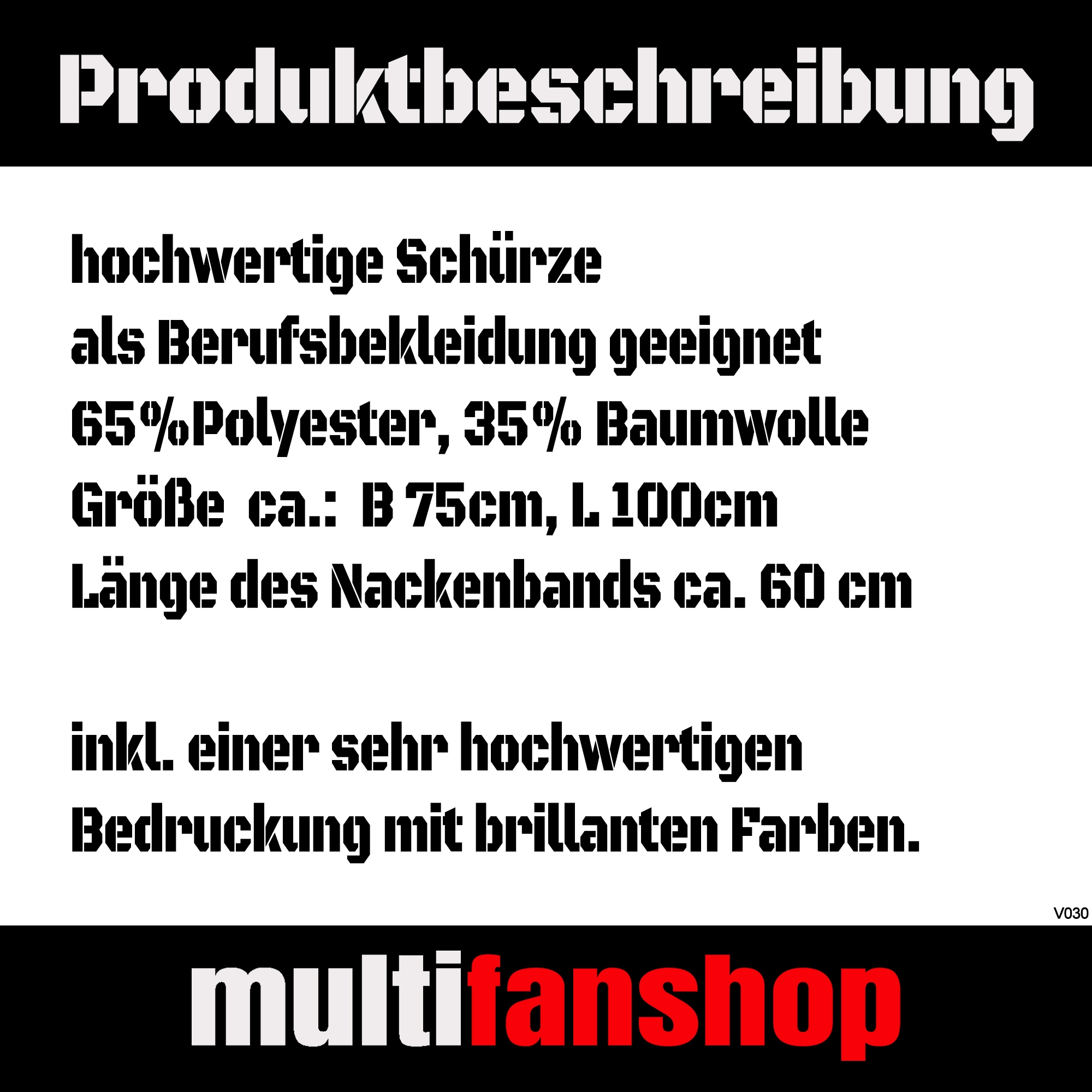 multifanshop® Grillschürze - Hoffenheim - Herzschlag - Druck blau
