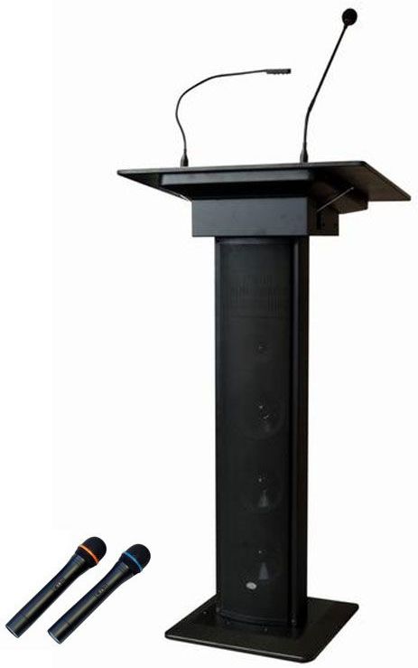 BST AMC73B - Actieve Conferentie Lessenaar - Inclusief 2 Draadloze Microfoons
