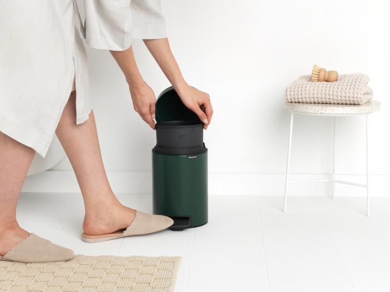 Brabantia Kosmetikeimer NewIcon 3 l, Dunkelgrün Eimer