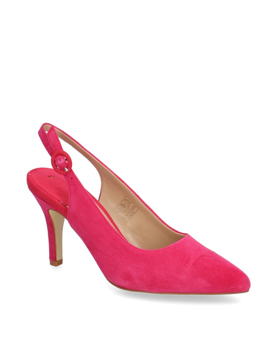 Veloursleder Slingpumps