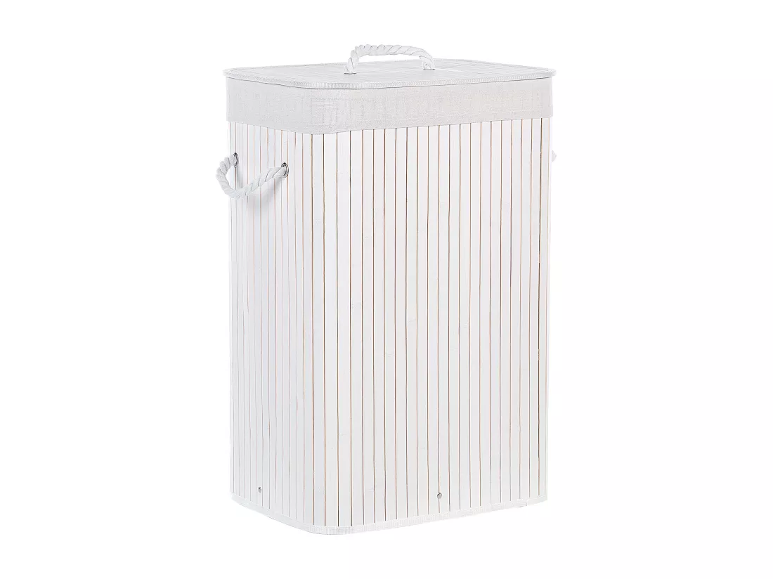 Panier en bambou blanc 60 cm KOMARI