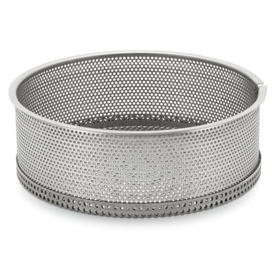 Käsekuchenform Edelstahl perforiert, 20 cm