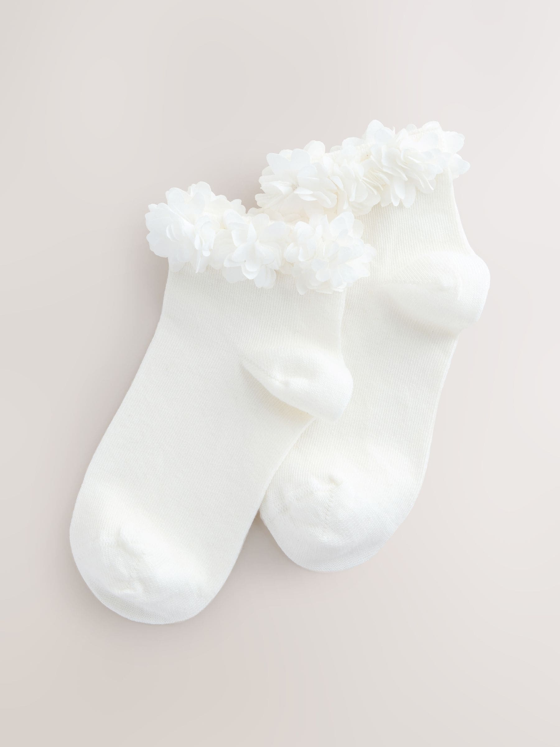 Ivoorwit-crème - 2 Pack Cotton Rich Bridesmaid Ankle Socks