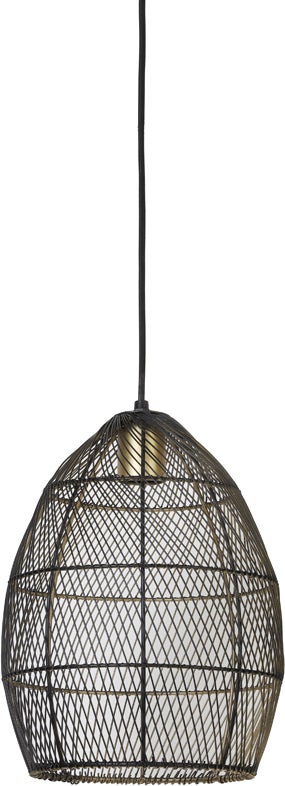 Light & Living hanglamp Meya zwart D 23 H 31 cm