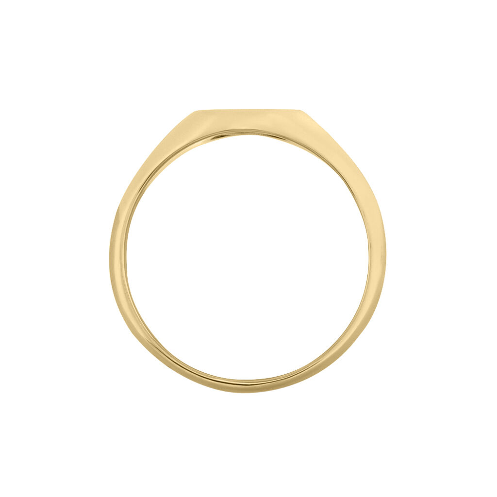 Chevalière Gwennen Plaqué Or Oxyde De Zirconium