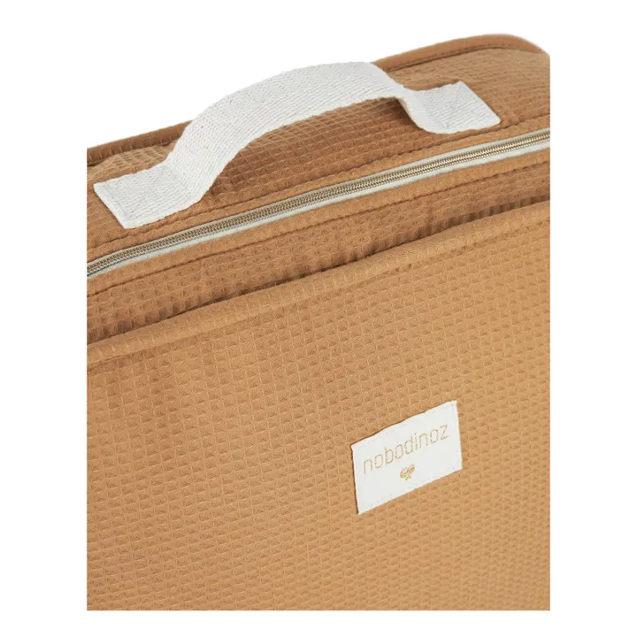 Nobodinoz Valise Victoria en coton bio | Caramel