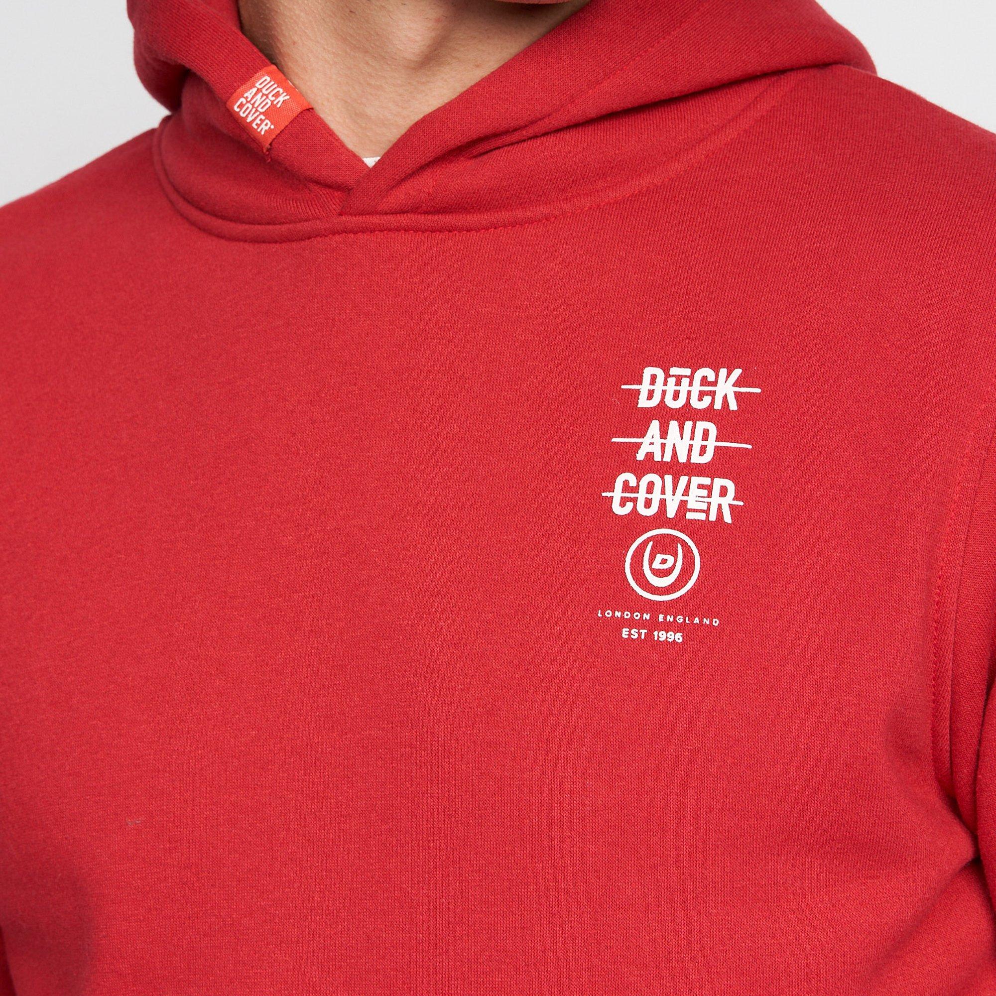 Duck and Cover DC Graphic Hoodie Mens