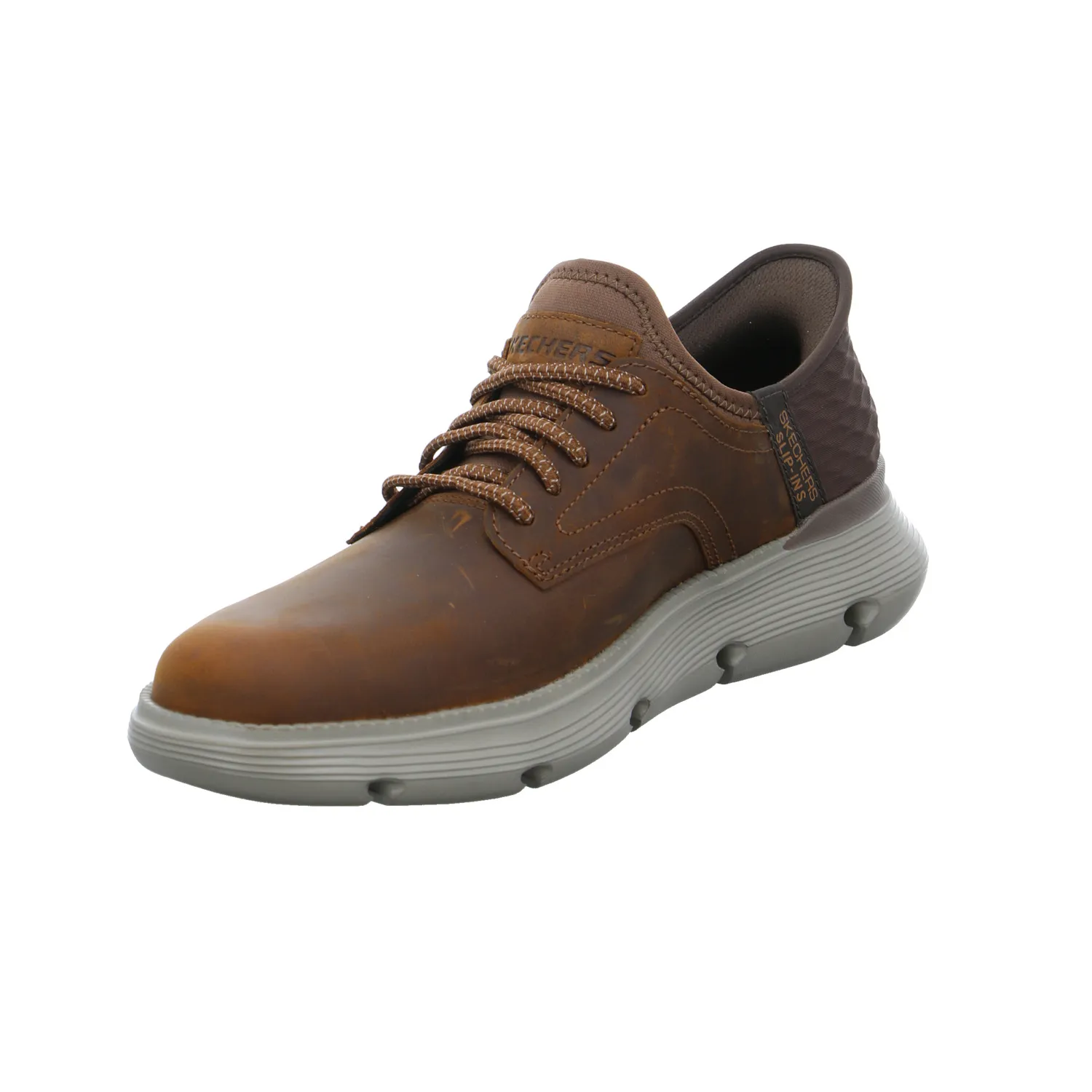 SKECHERS Halbschuh Braun Leder