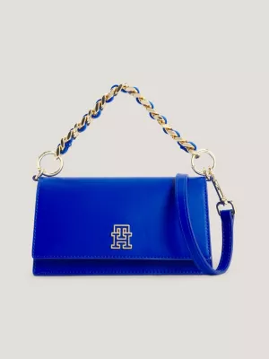 Bolsa transversal com corrente trançada