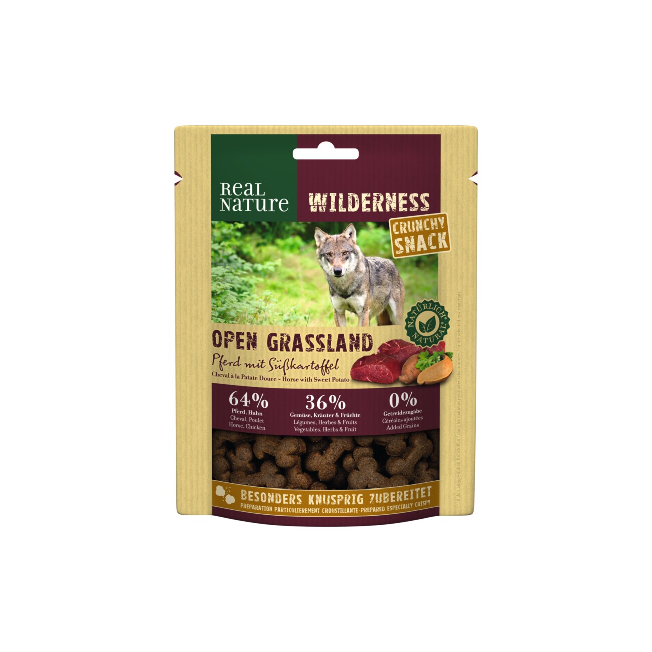 REAL NATURE WILDERNESS Crunchy Snack 225g Pferd mit Süßkartoffel