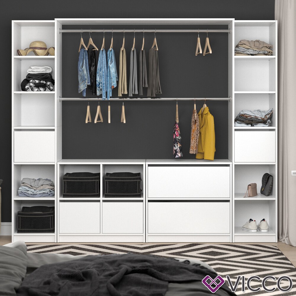 Vicco Schubladenset groß VISIT - zweiteilig Regal Schlafzimmer Umkleide Erweiterung