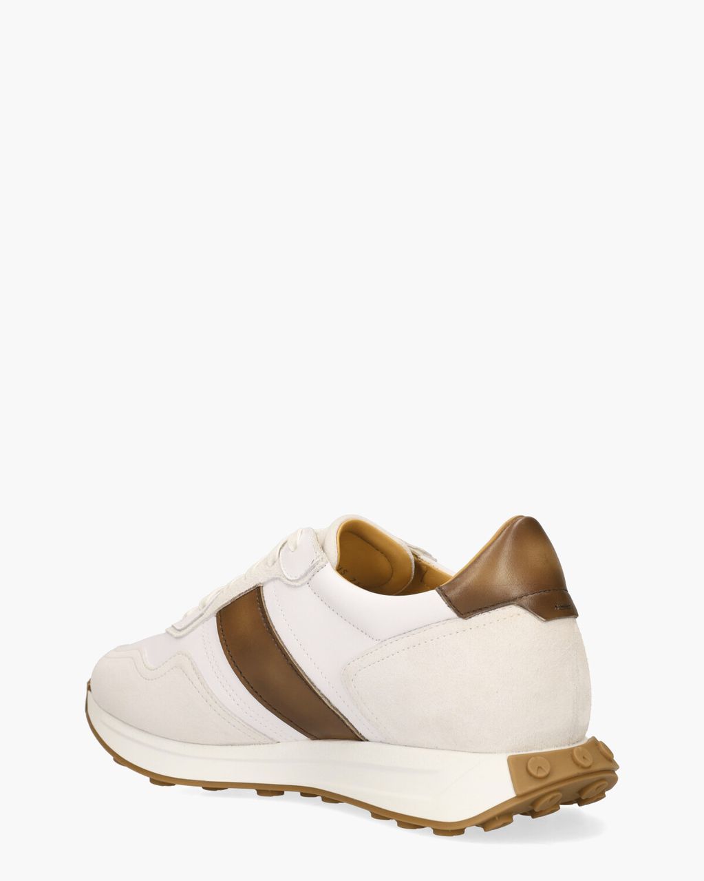 Magnanni 25361 Wit/Cognac Herensneakers