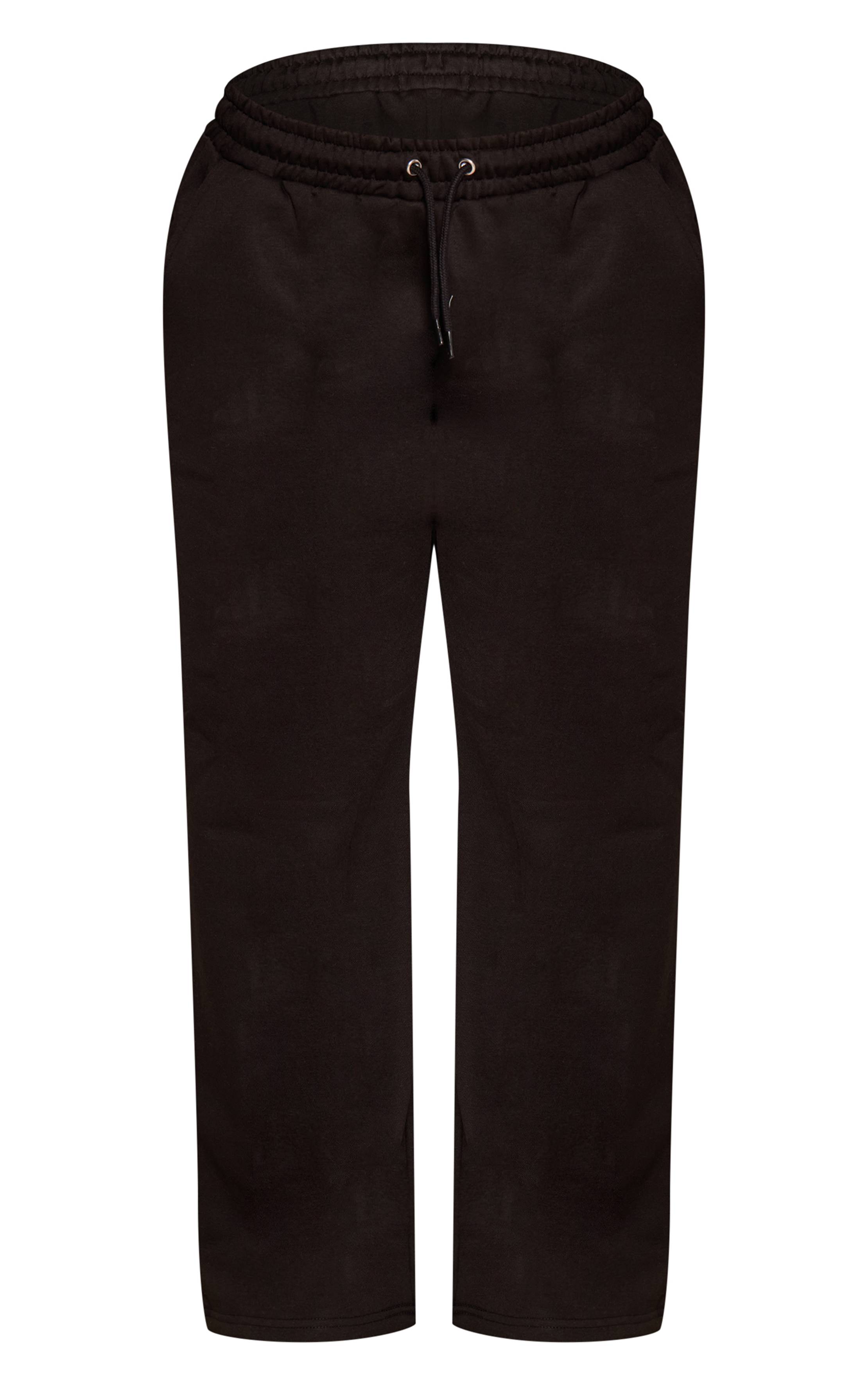 Noir Jogging Grande Taille À Jambes Larges