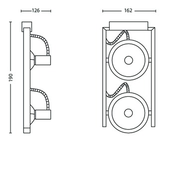 Philips Fast plafondspot met 2 x ecohalogeen 42W =60W aluminium
