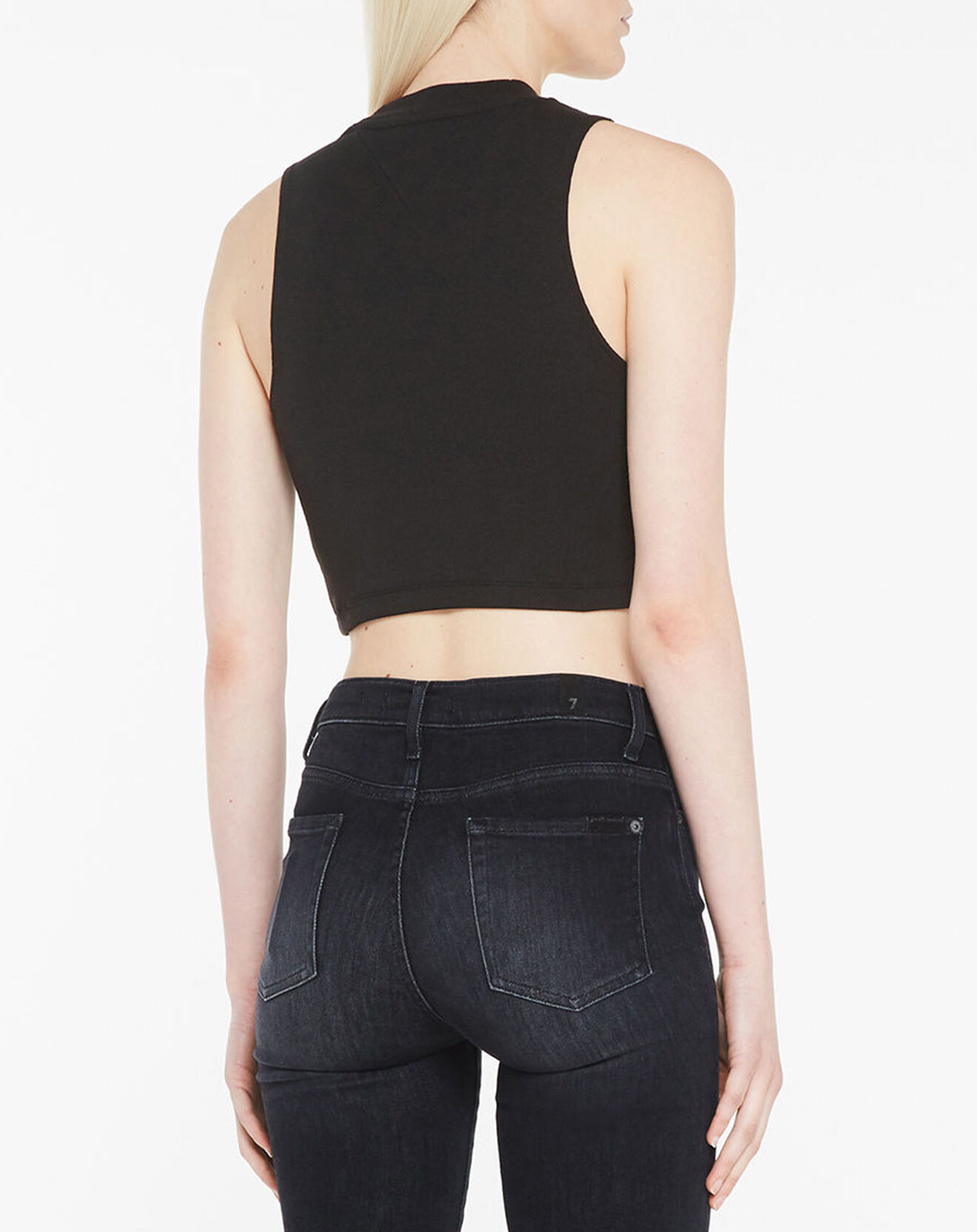 Tommy Jeans Top court Rib Tank noir